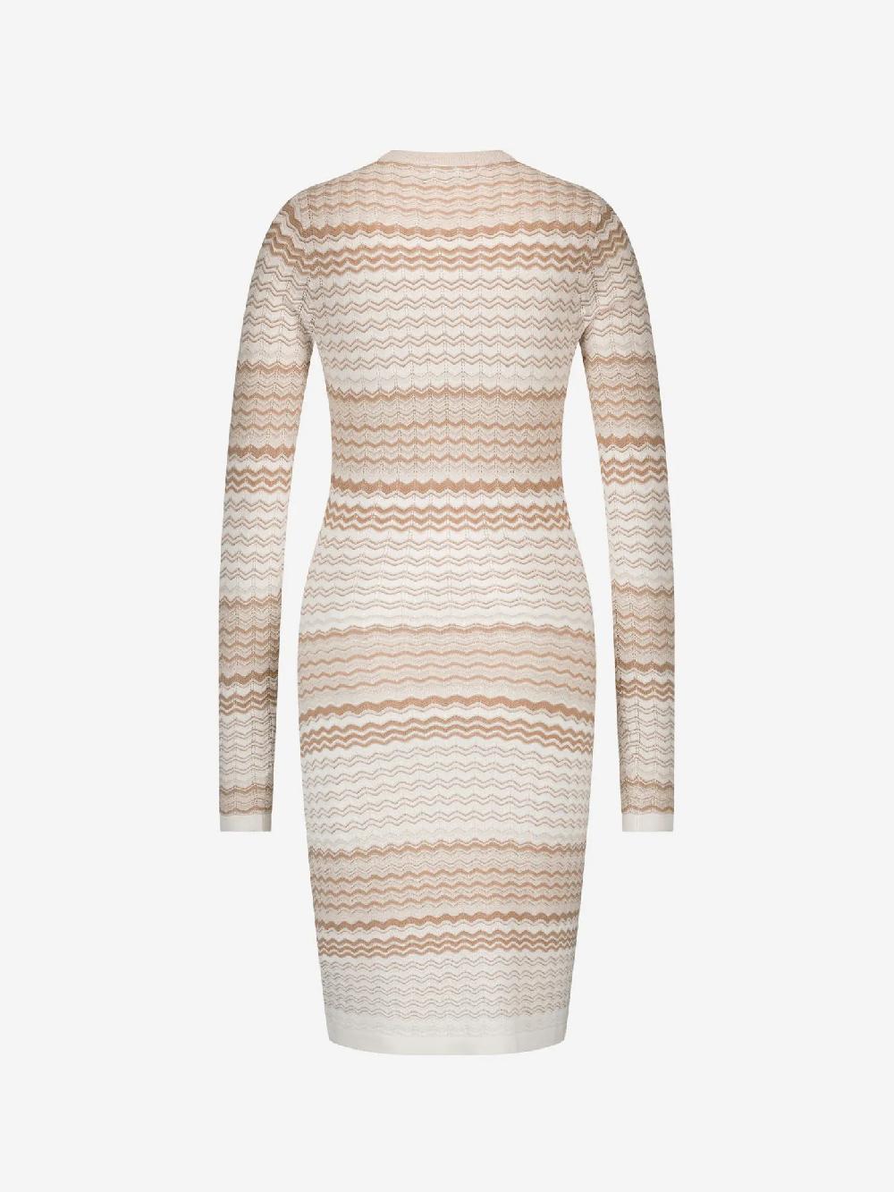 Nikkie Opengebreide Jurk Met Golvend Patroon