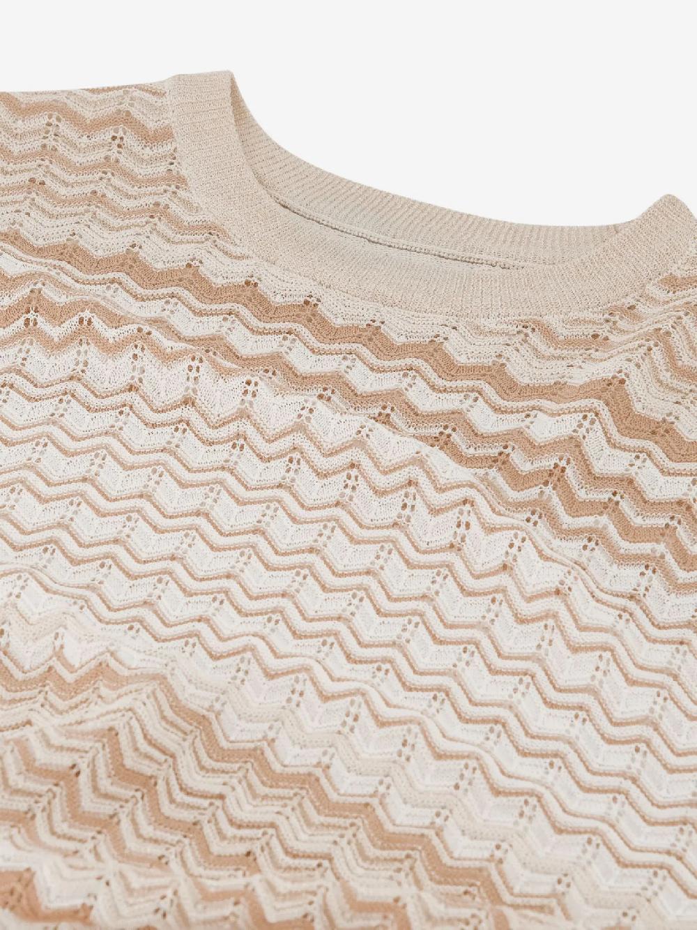 Nikkie Opengebreide Jurk Met Golvend Patroon