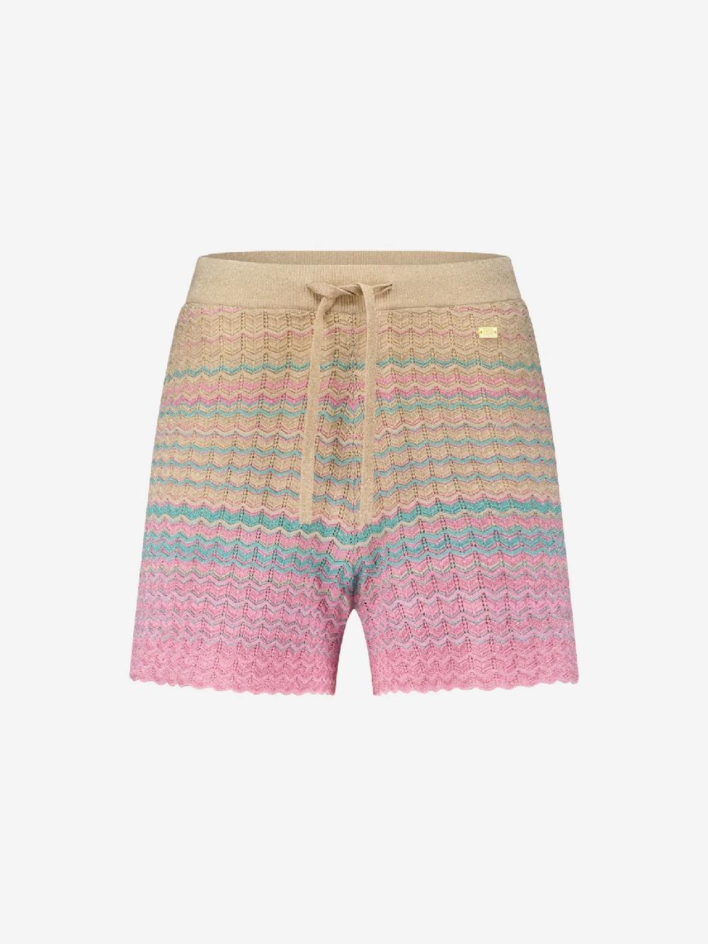 Nikkie Opengebreide Shorts Met Glitterdraad