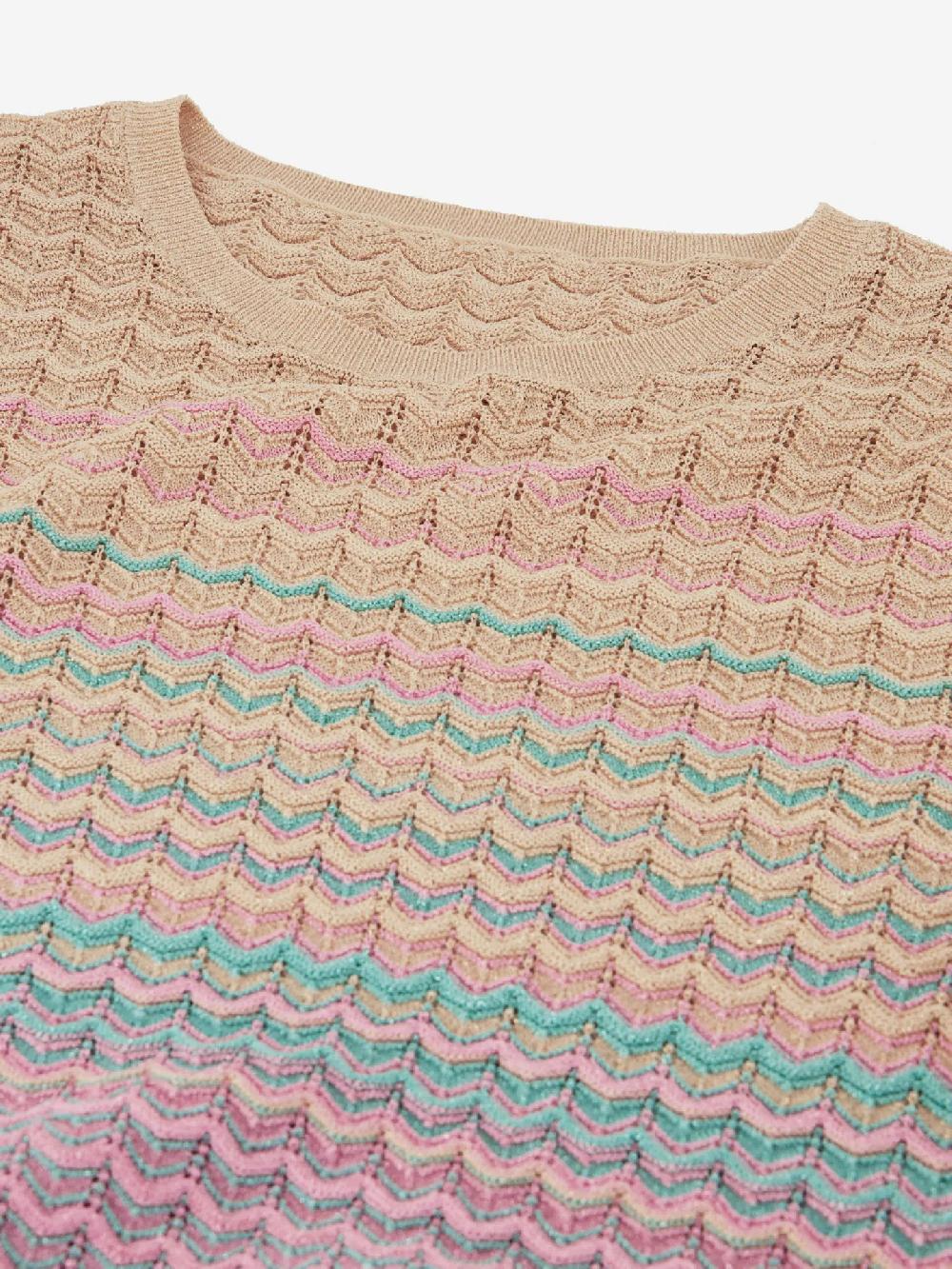 Nikkie Opengebreide Top Met Glitterdraadje