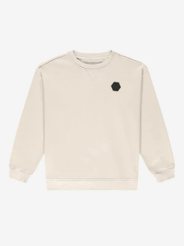 nikkie Oversized sweater met logo patch