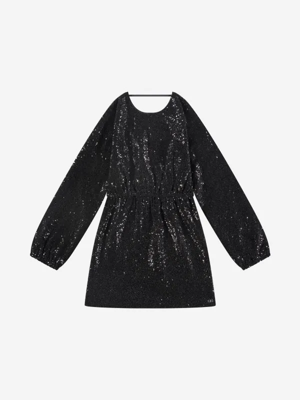 nikkie Pailletten jurk met uitgesneden rug