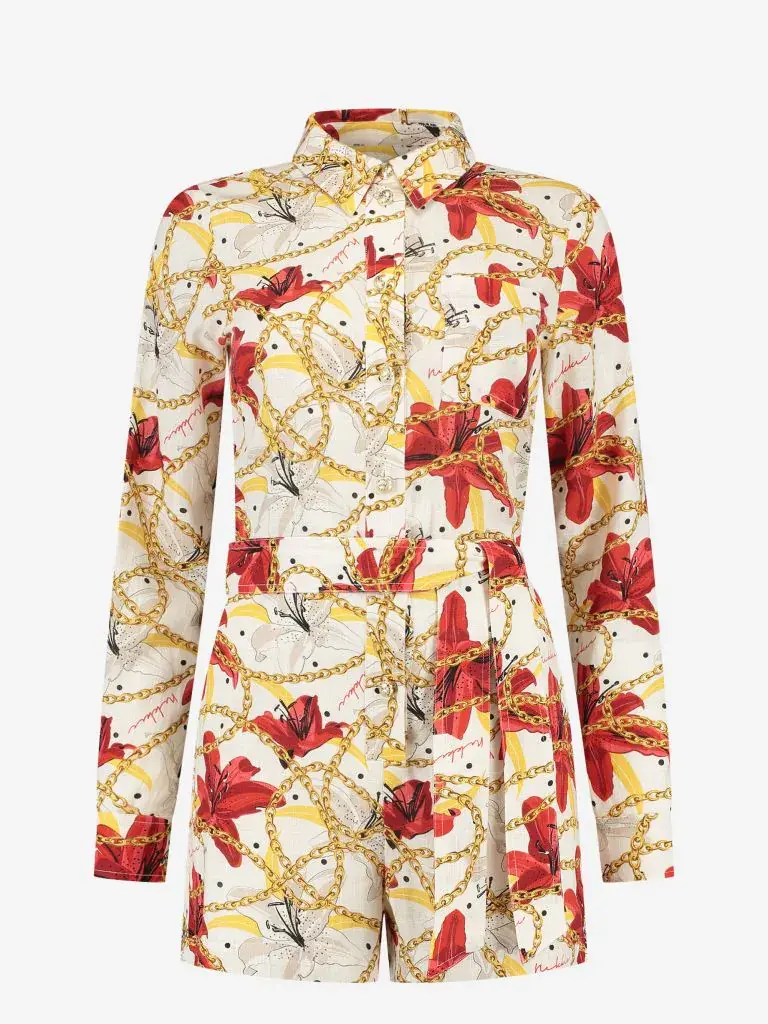 nikkie Playsuit met graphic print