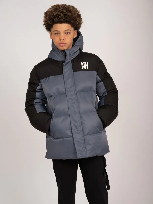 Nikkie Puffer Jack Met Capuchon En Logo