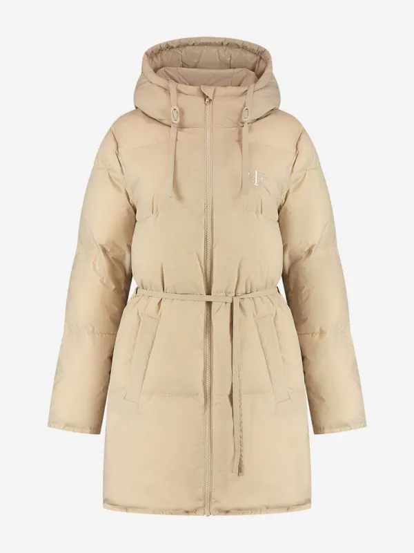 Nikkie Puffer Jas Met Capuchon En Ceintuur