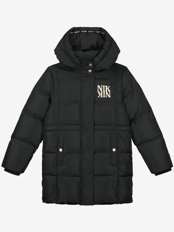 nikkie Puffer jas met capuchon en NIK&NIK logo