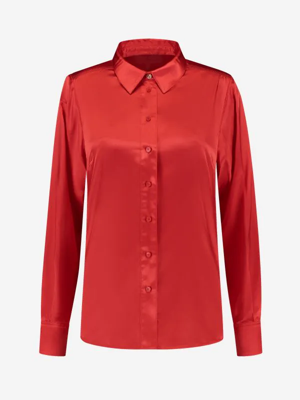 nikkie Satijn-look blouse