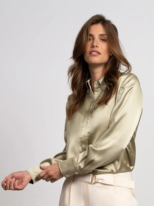 nikkie Satijnen blouse