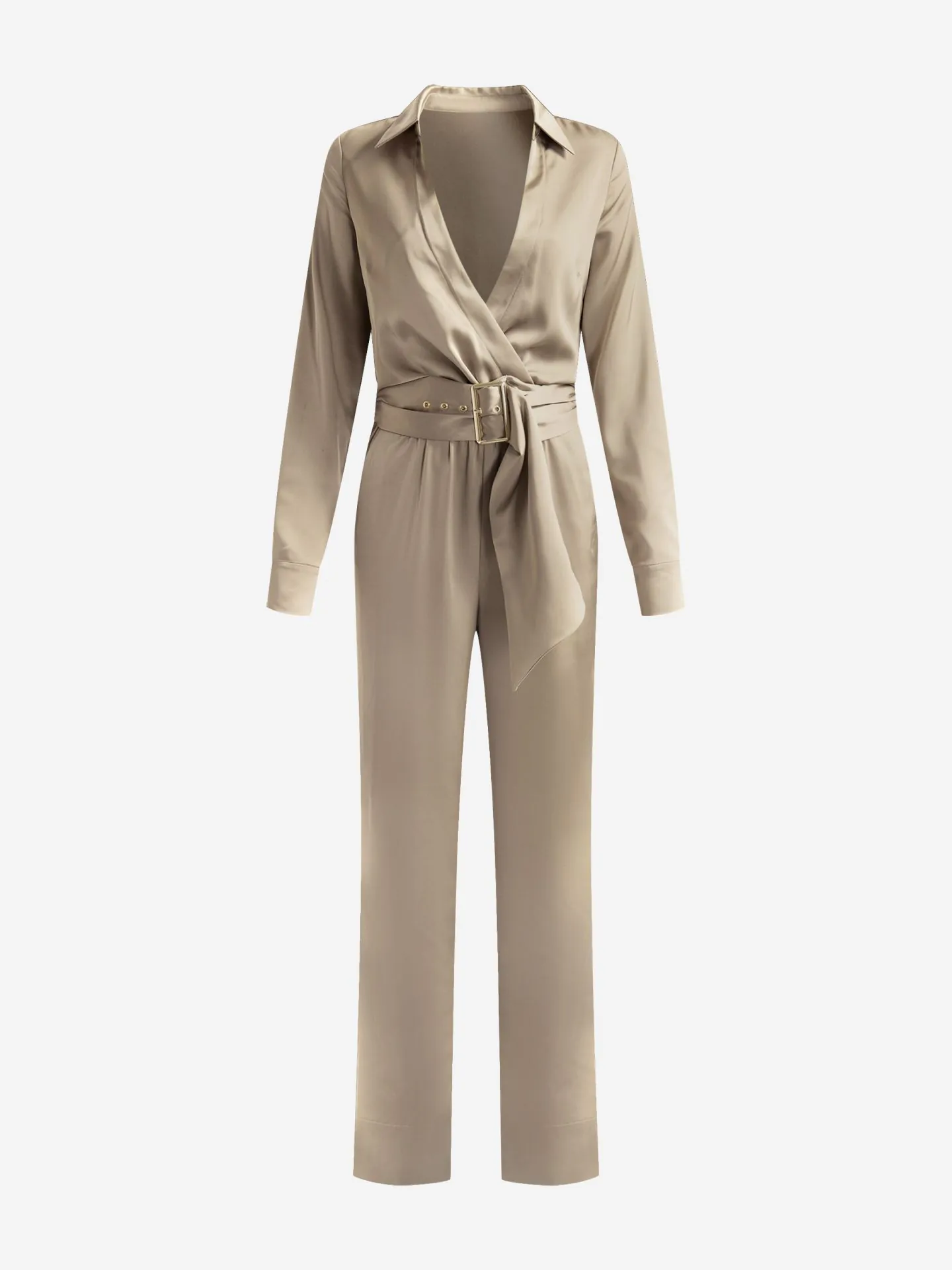 Nikkie Satijnlook Jumpsuit Met Ceintuur