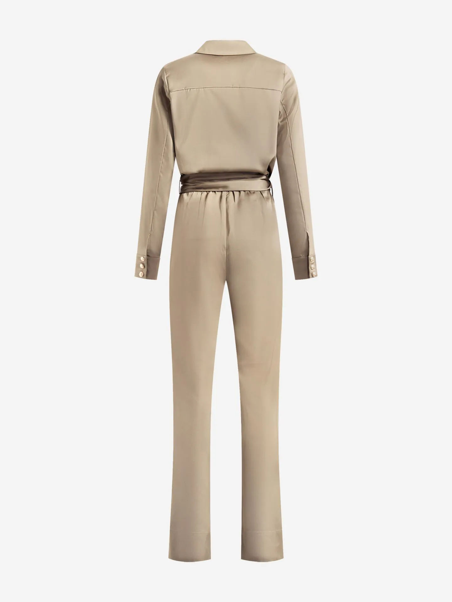 Nikkie Satijnlook Jumpsuit Met Ceintuur