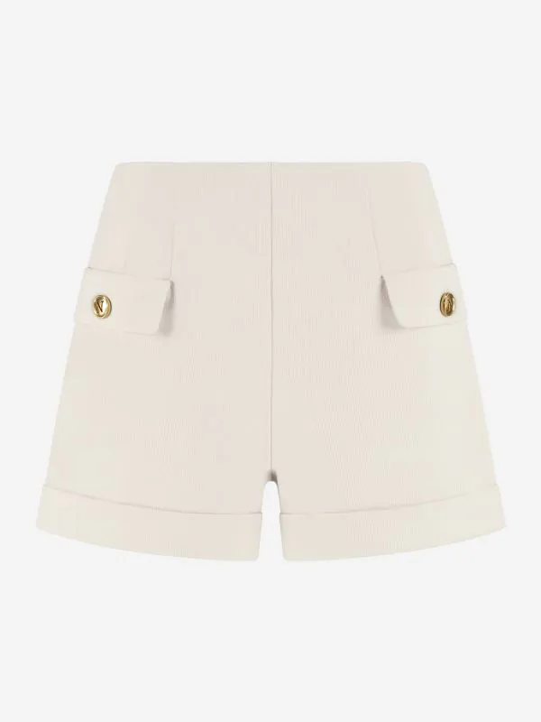 nikkie Short met omgeslagen pijpen en klepzakken