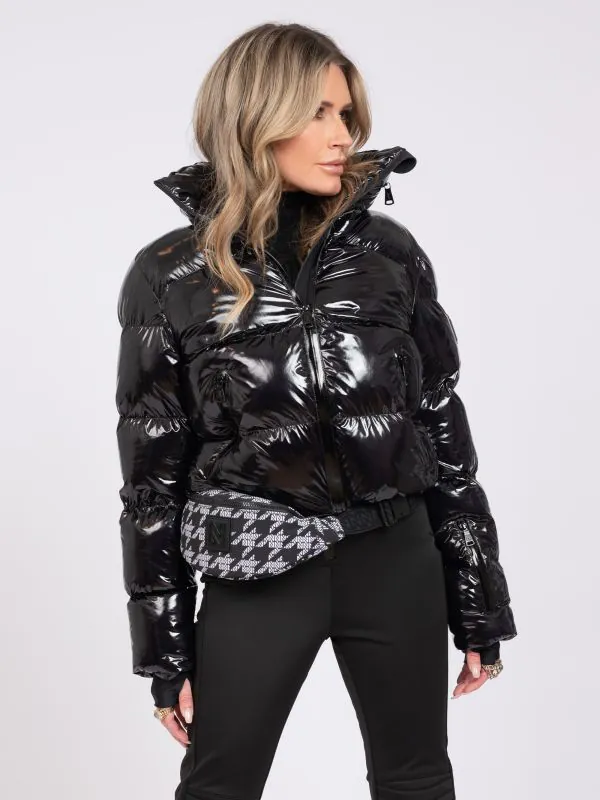 nikkie Ski jas met metallic look