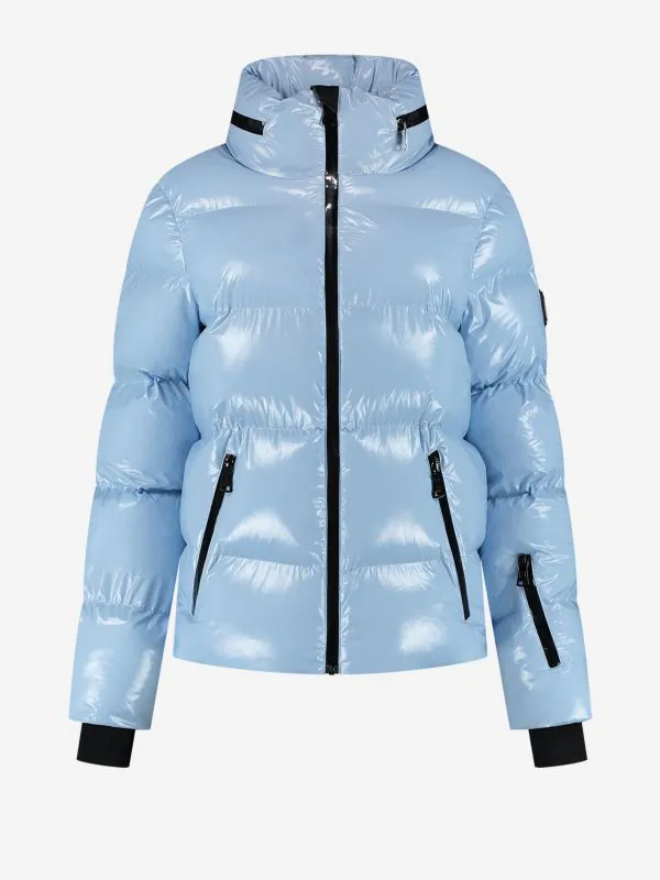 nikkie Ski jas met metallic look