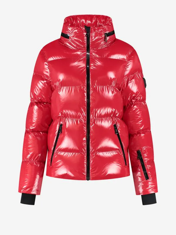 nikkie Ski jas met metallic look