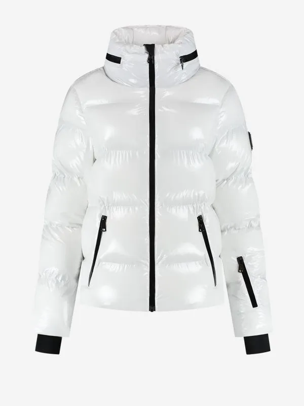 nikkie Ski jas met metallic look