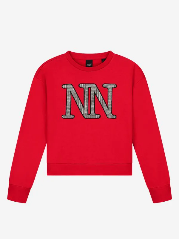 nikkie Sweater met geborduurd logo