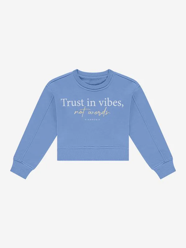 nikkie Sweater met geborduurde tekst