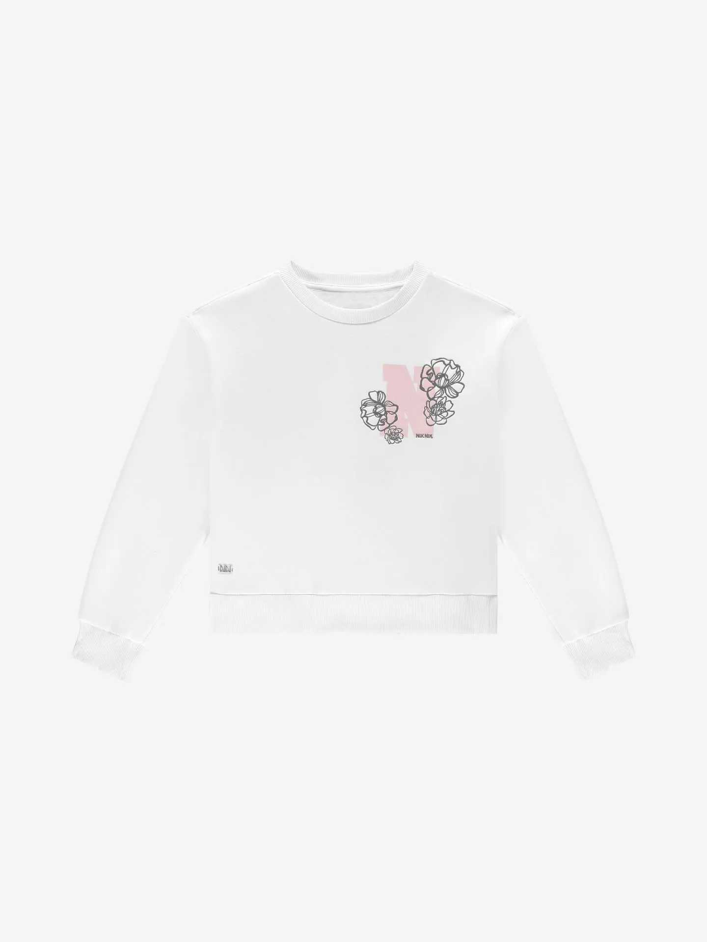 Nikkie Sweater Met Grafisch Logo En Bloemenprint