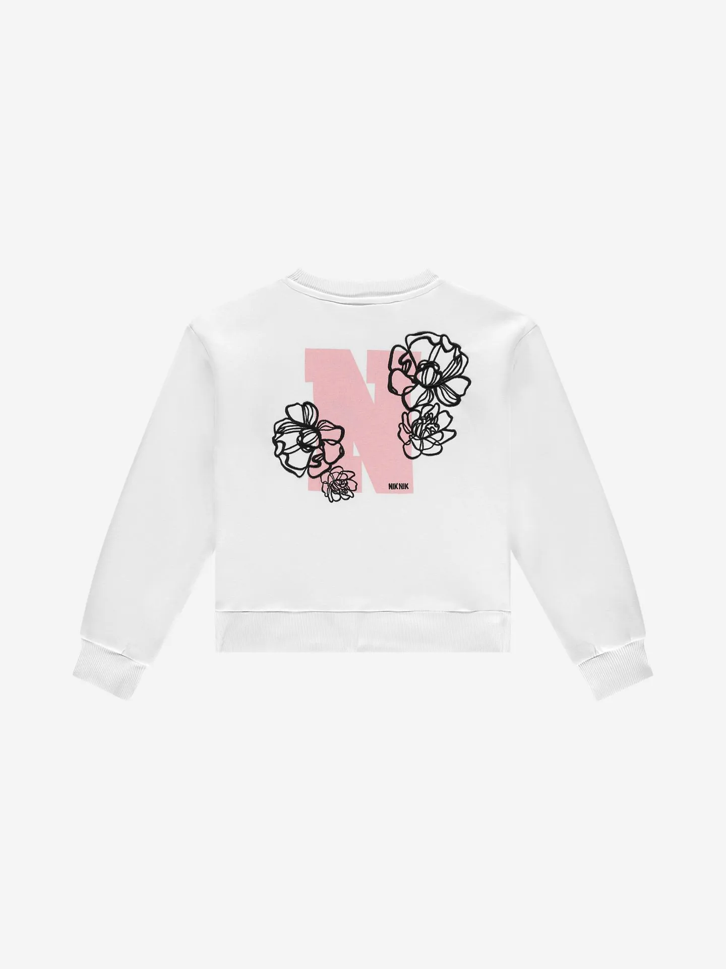 Nikkie Sweater Met Grafisch Logo En Bloemenprint