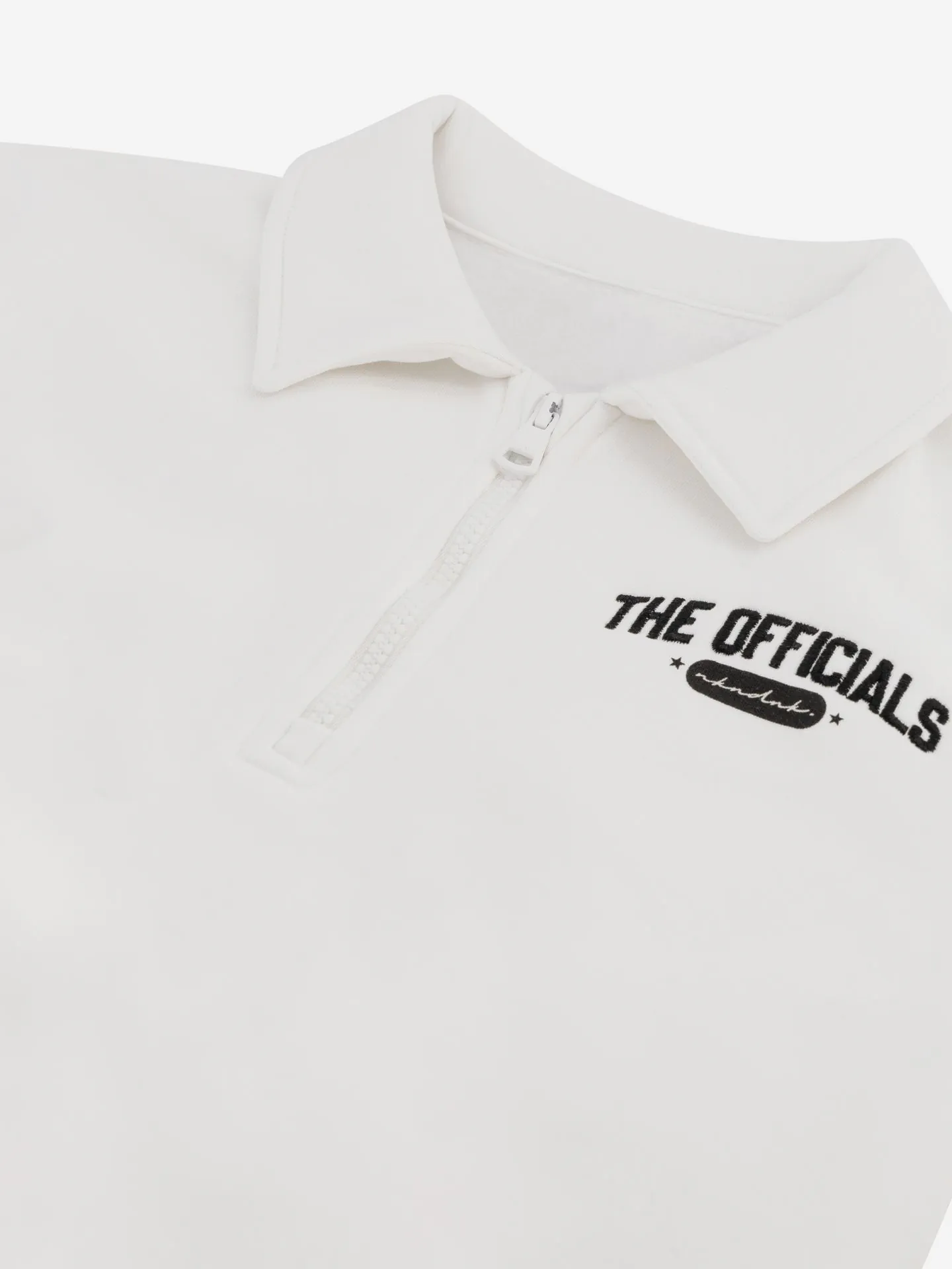 Nikkie Sweater Met Halve Rits En Geborduurd Logo