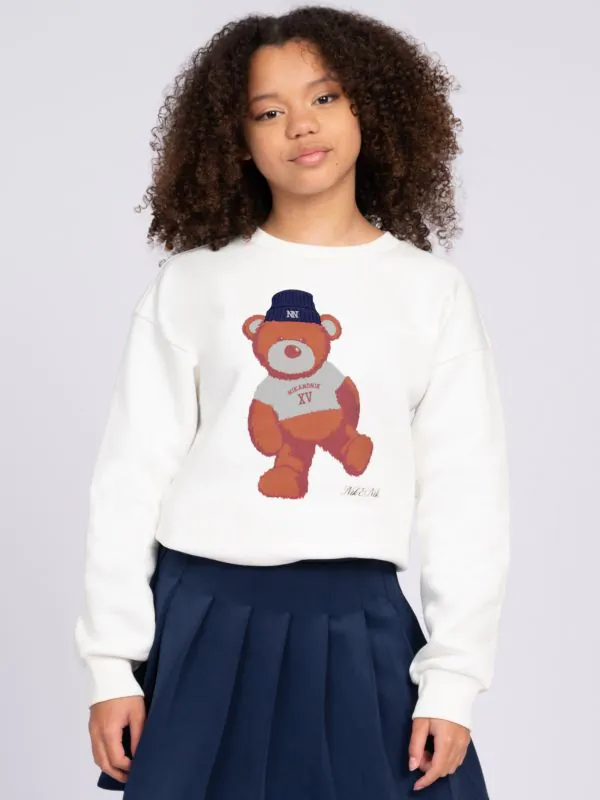 nikkie Sweater met opdruk van een beer