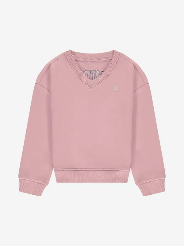 nikkie Sweater met V-hals en N&N logo