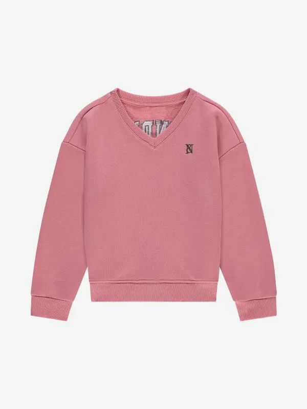 nikkie Sweater met V-hals en N&N logo