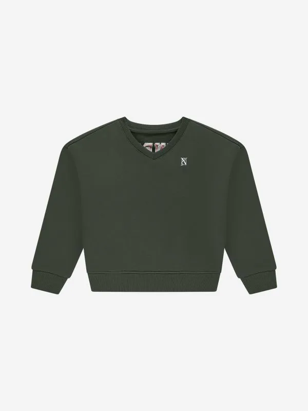 nikkie Sweater met V-hals en N&N logo