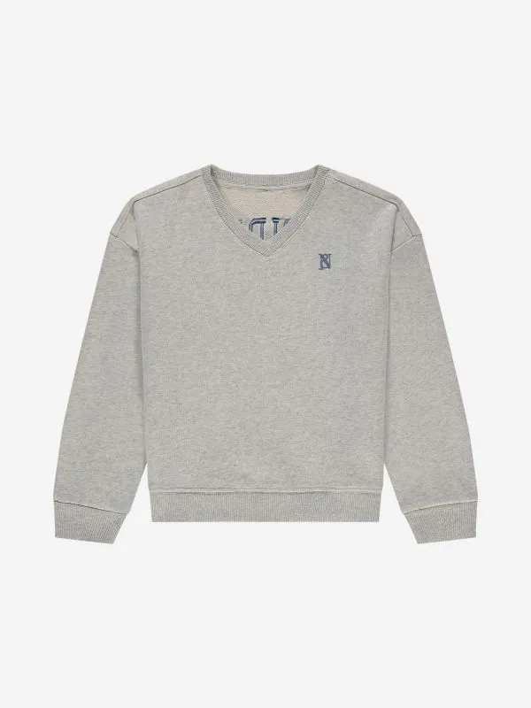 nikkie Sweater met V-hals en N&N logo