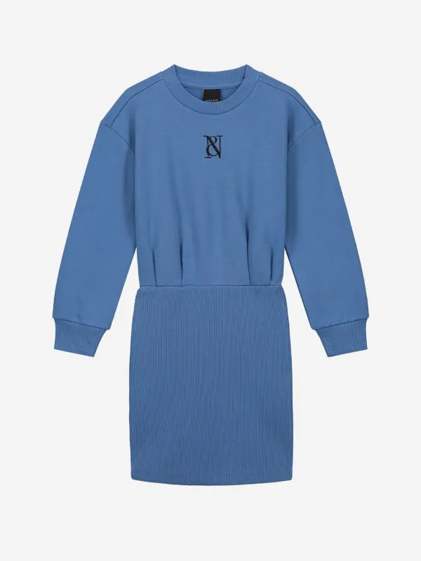 nikkie Sweaterjurk met geribbelde onderkant