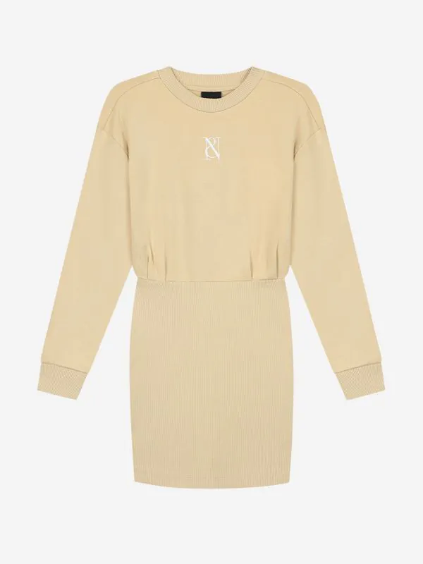 Nikkie Sweatjurk Met Geribbelde Onderkant