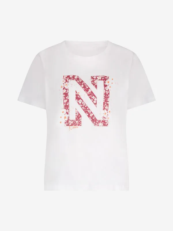 Nikkie T-shirt Met Grafisch N-logo
