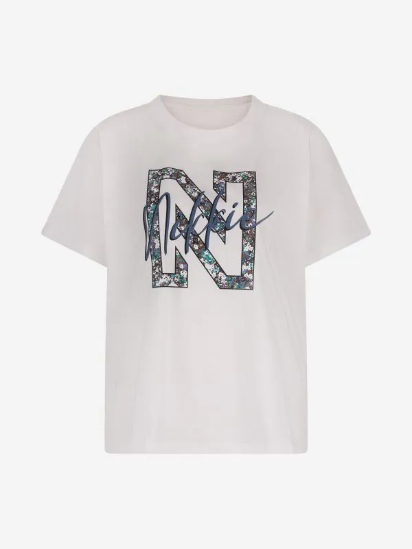 nikkie T-shirt met grafisch N-logo