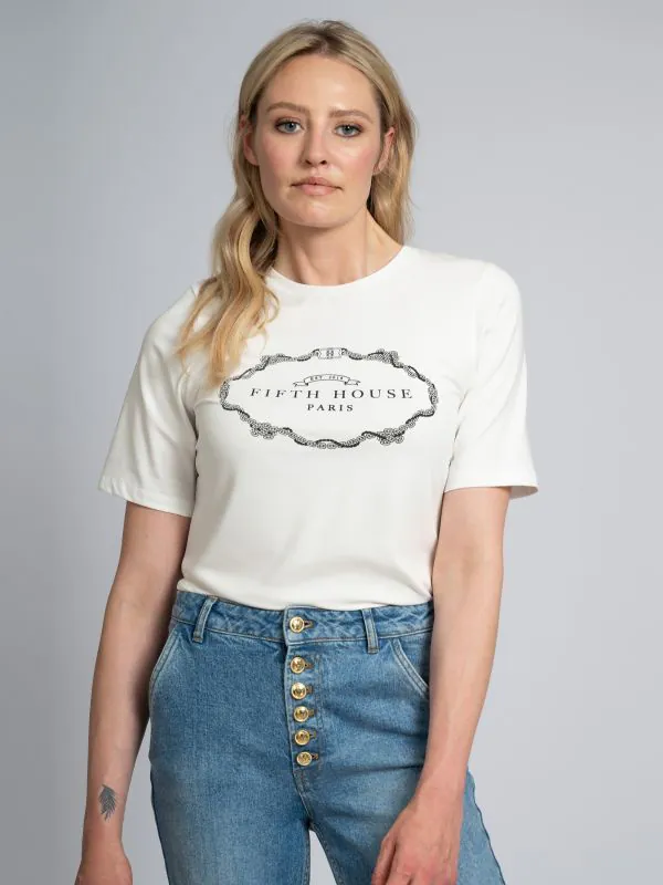 nikkie T-shirt met grafische FH print