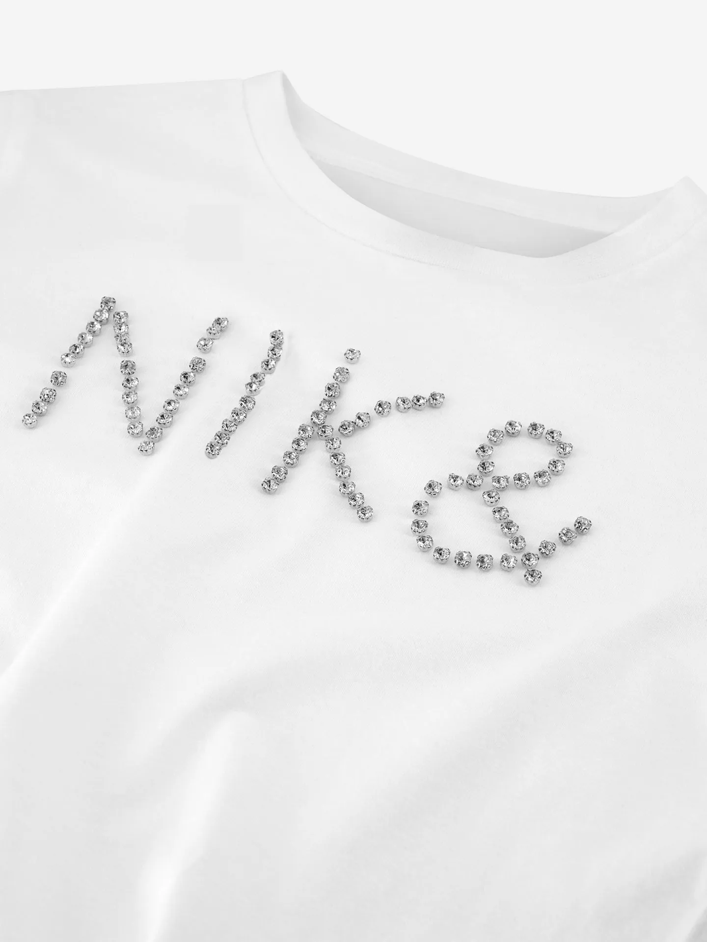 Nikkie T-shirt Met Logo Van Strass Steentjes