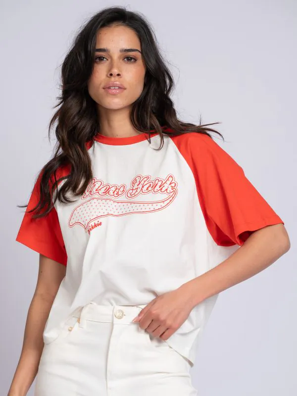 nikkie T-shirt met New York print