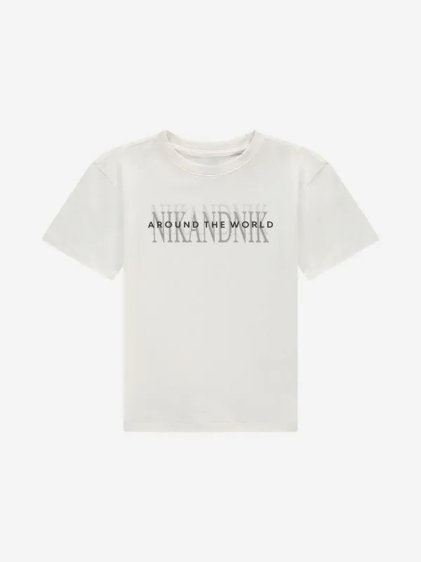 nikkie T-shirt met NIK&NIK logo en print op de rug