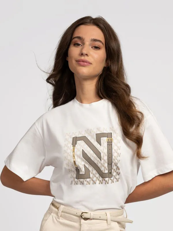 nikkie T-shirt met NIKKIE logo opdruk
