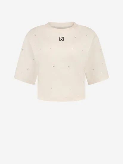 nikkie T-shirt met studs