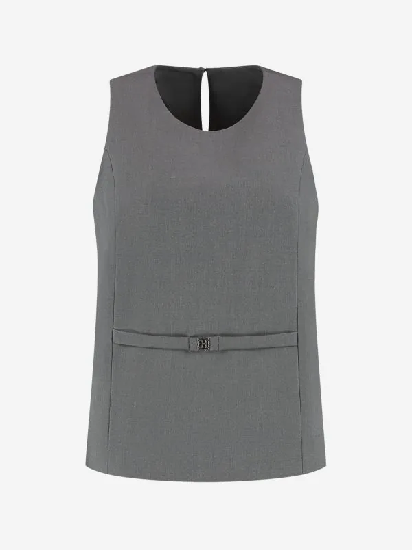 Nikkie Top Met Ceintuur Detail