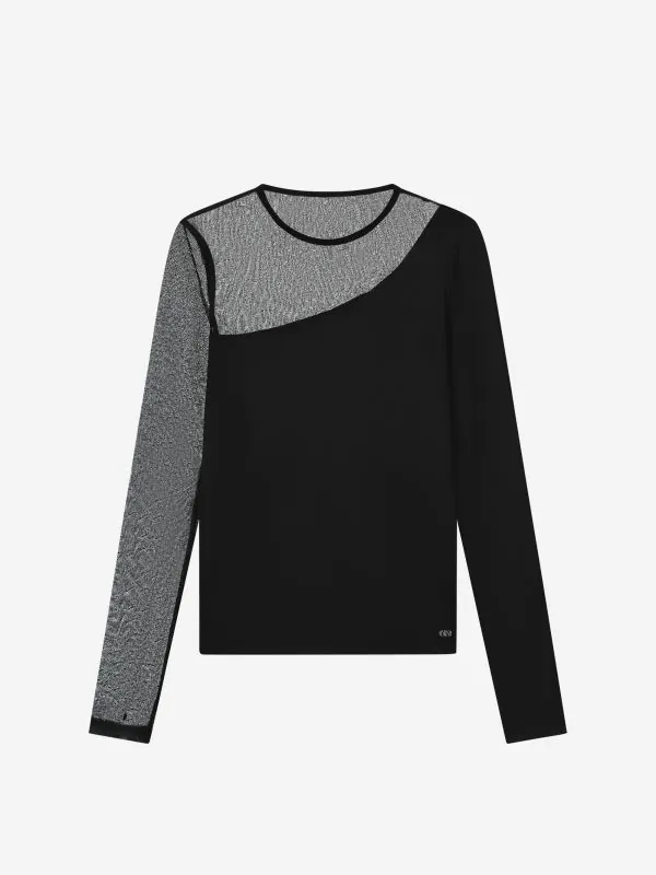 nikkie Top met mesh