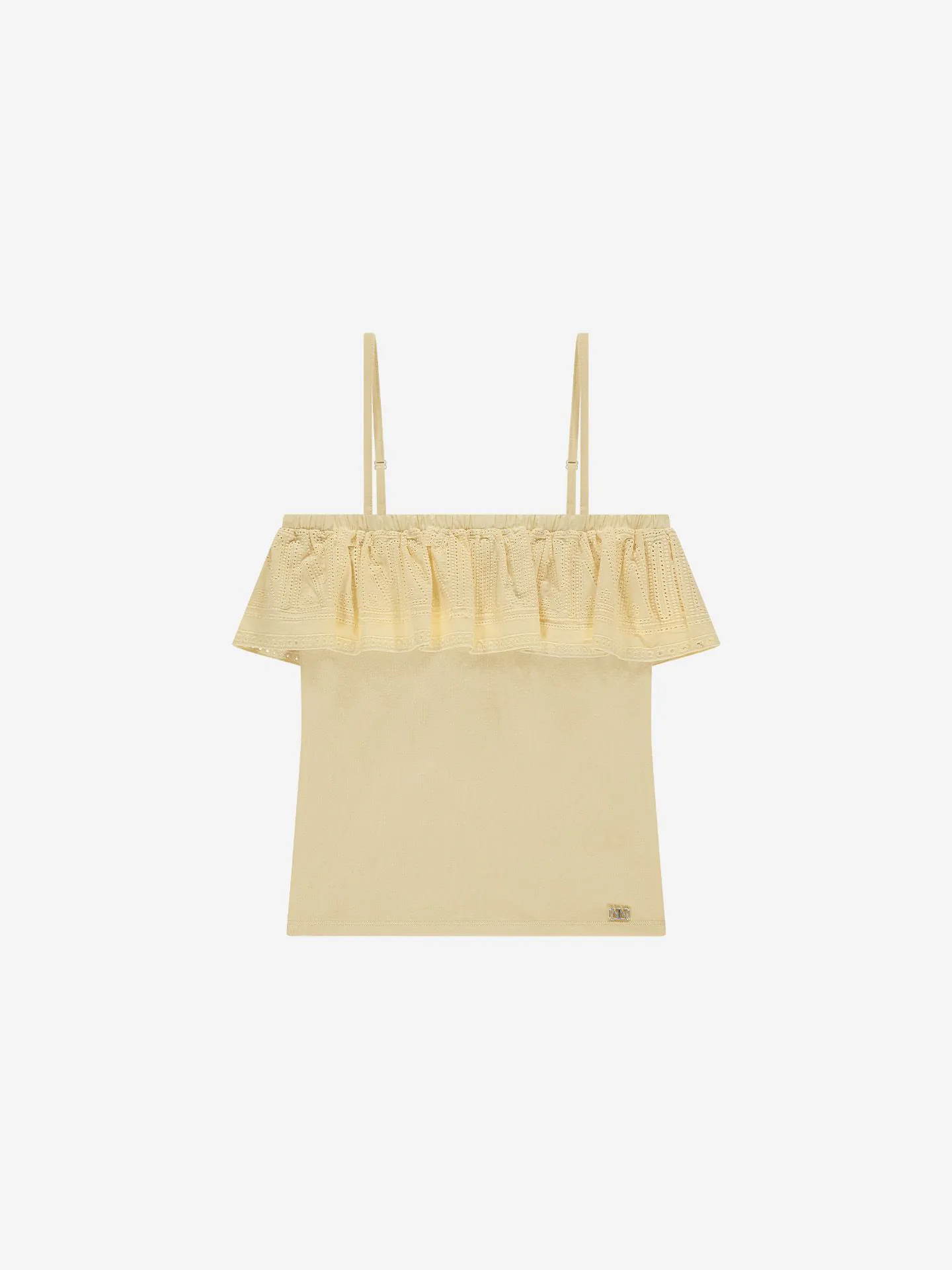 Nikkie Top Met Volant En Broderie