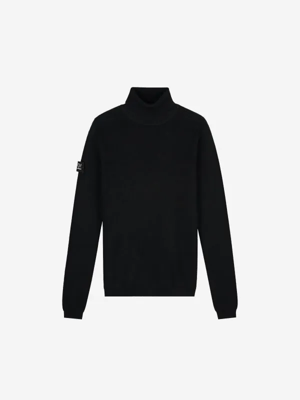 nikkie Trui met col en logo op de mouw