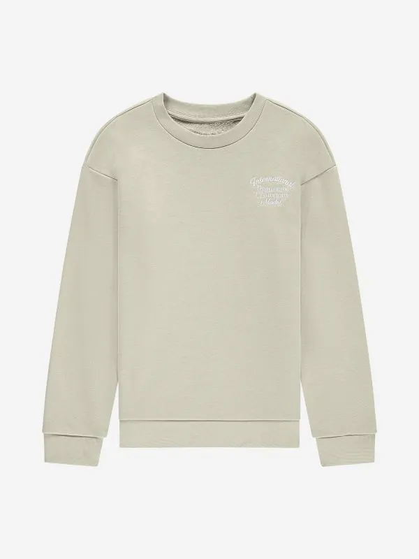 nikkie Trui met geborduurde tekst