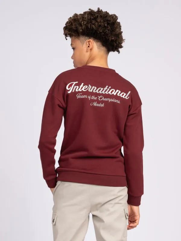 Nikkie Trui Met Geborduurde Tekst