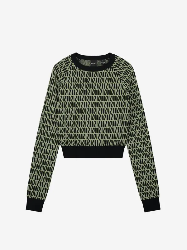 nikkie Trui met logo patroon
