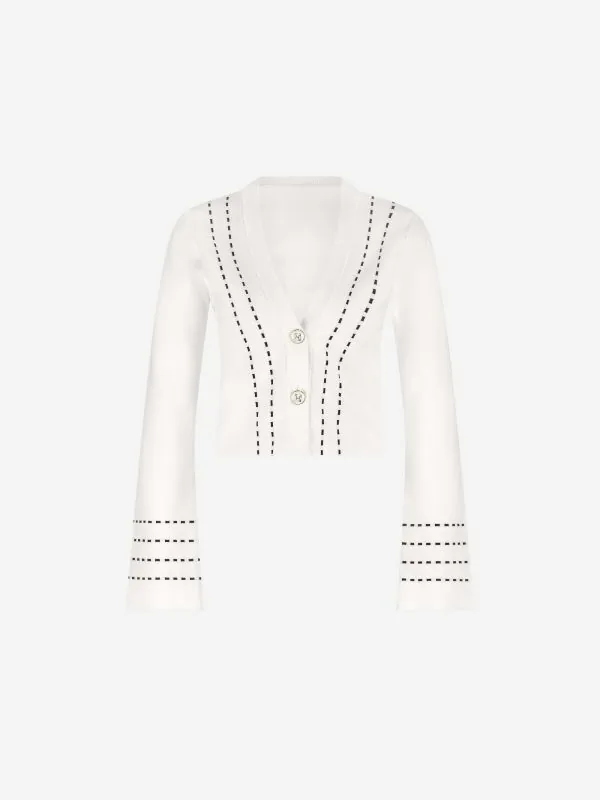 Nikkie Vest Met Gestreepte Details