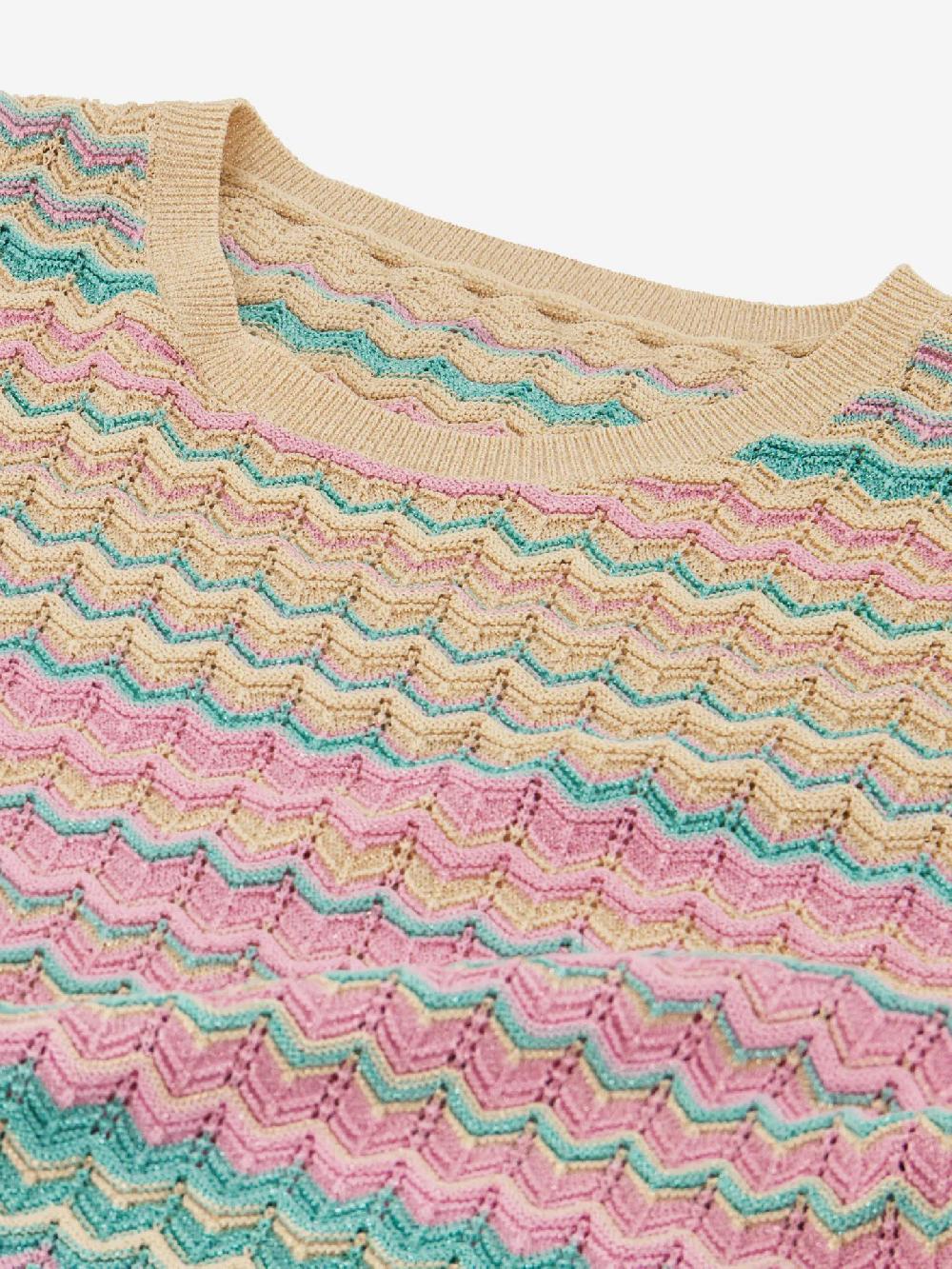 Nikkie Opengebreide Maxi Jurk Met Glitterdraadje En Split