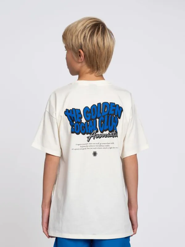 nikkie Oversized T-shirt met grafische opdruk op rug