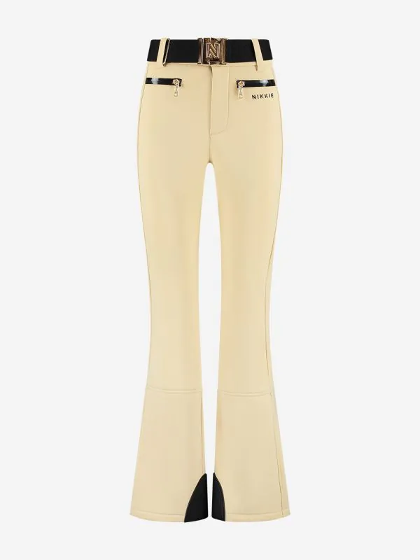 nikkie Ski broek met flared pasvorm en verstelbare riem